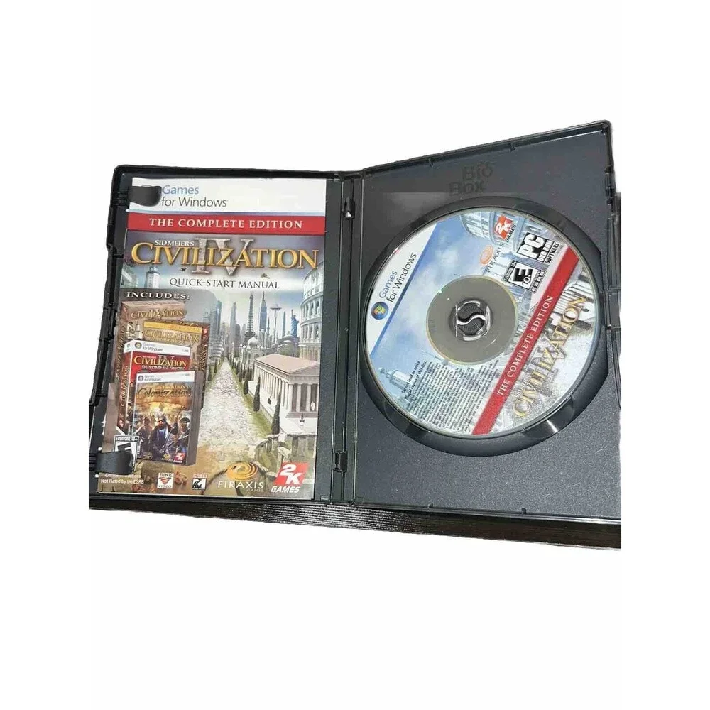 Sid Meier's Civilization IV: The Complete Edition (2009) PC DVD Excellent Disc!
